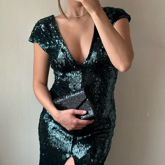 slate and willow sequin dress Slate & Willow | Dresses | Slate Willow Long Sleeve Sequin Dress